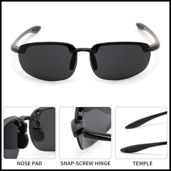 TR90 Rimless Frame Sports Sunglasses for Running Fishing Driving main image 4